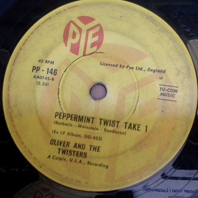 Oliver And The Twisters : Mother Goose Twist / Locomotion Twist (7", Single)