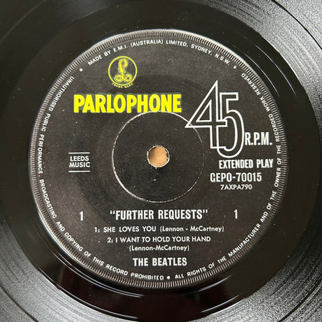 The Beatles : Further Requests (7", EP)