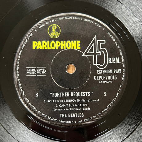 The Beatles : Further Requests (7", EP)