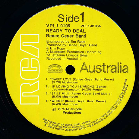 Renee Geyer Band : Ready To Deal (LP, Album)