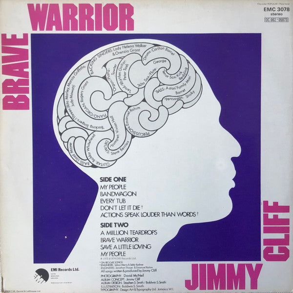 Jimmy Cliff : Brave Warrior (LP, Album)