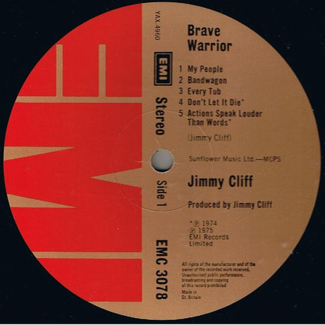 Jimmy Cliff : Brave Warrior (LP, Album)