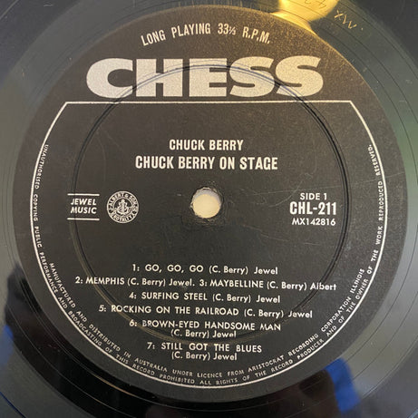 Chuck Berry : Chuck Berry On Stage (LP, Album)