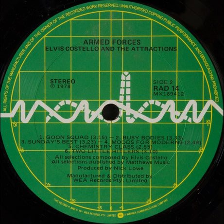 Elvis Costello And The Attractions* : Armed Forces (LP, Album)