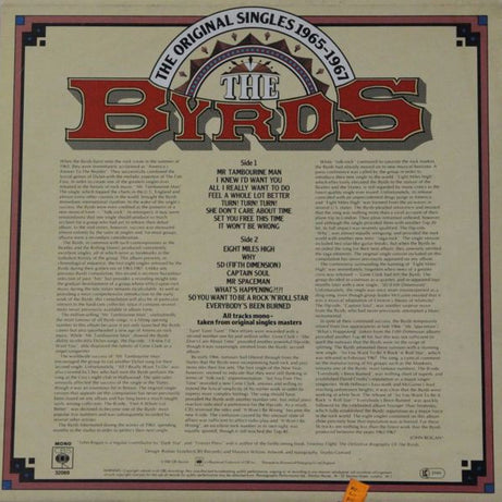 The Byrds : The Original Singles 1965-1967 Volume 1 (LP, Comp, Mono, RE)