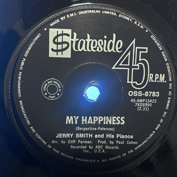 Jerry Smith And His Pianos* : Truck Stop / My Happiness (7")