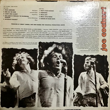 Joe Cocker : Joe Cocker! (LP, Album, Pit)