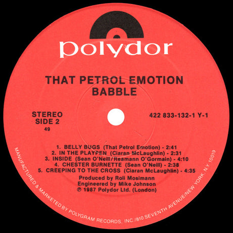 That Petrol Emotion : Babble (LP, Album)