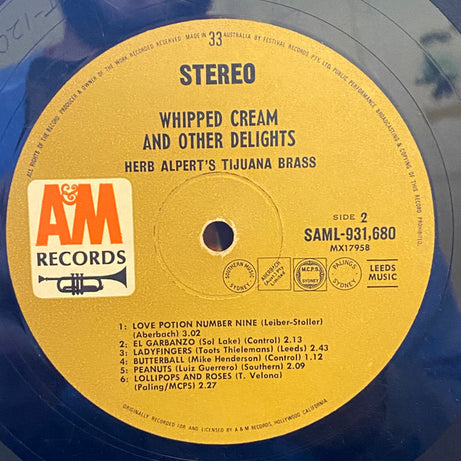 Herb Alpert & The Tijuana Brass : Whipped Cream & Other Delights (LP, Album)