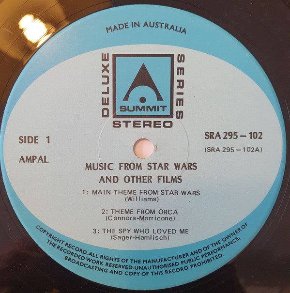 Unknown Artist : Music From Star Wars And Other Films (LP, Comp)