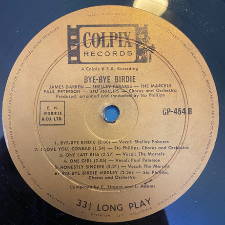 Various : Bye Bye Birdie (LP, Mono)