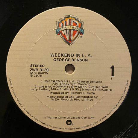 George Benson : Weekend In L.A. (2xLP, Album, Gat)