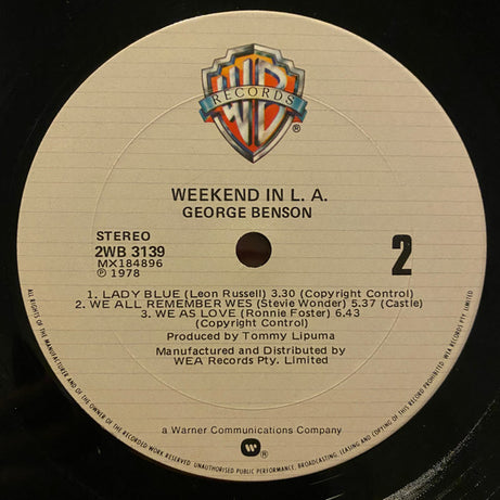 George Benson : Weekend In L.A. (2xLP, Album, Gat)