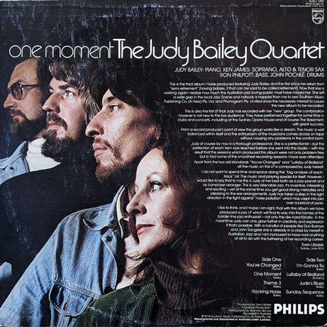 Judy Bailey Quartet : One Moment (LP)