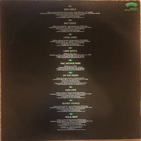 Donna Summer : Walk Away - Collector's Edition (The Best Of 1977-1980) (LP, Comp, RE)