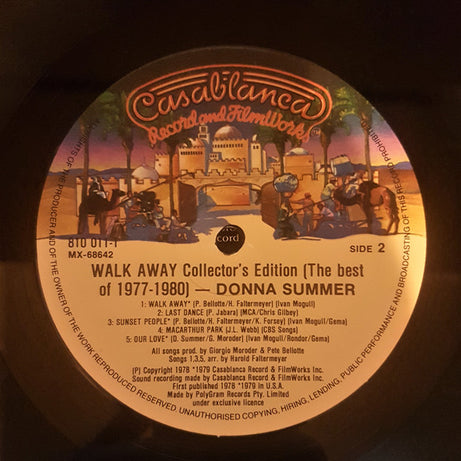 Donna Summer : Walk Away - Collector's Edition (The Best Of 1977-1980) (LP, Comp, RE)