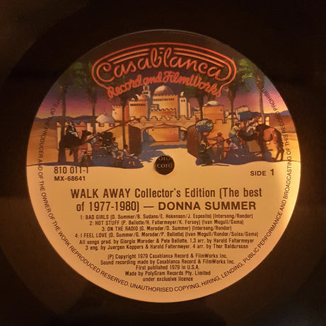Donna Summer : Walk Away - Collector's Edition (The Best Of 1977-1980) (LP, Comp, RE)