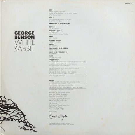 George Benson : White Rabbit (LP, Album, Gat)