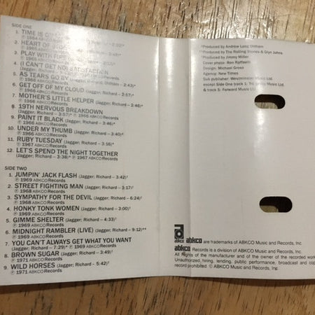 The Rolling Stones : Hot Rocks 1964-1971 (Cass, Comp, RM)