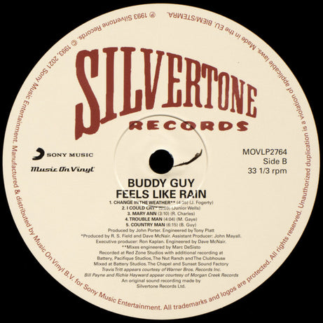 Buddy Guy : Feels Like Rain (LP, Album, RE, RM, 180)