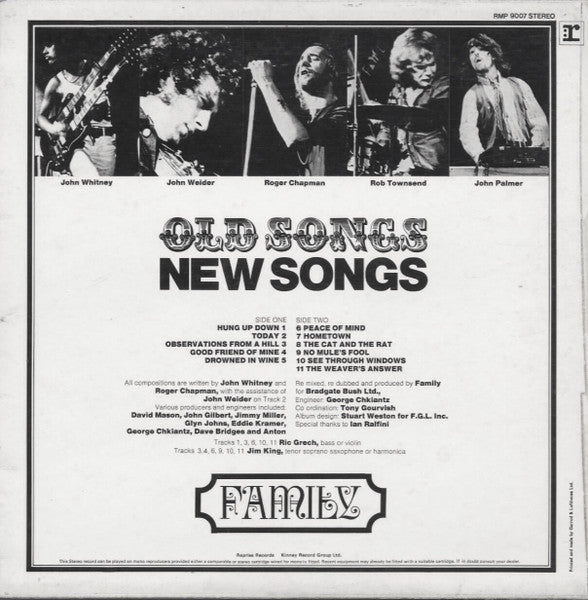 Family (6) : Old Songs, New Songs (LP, Comp)