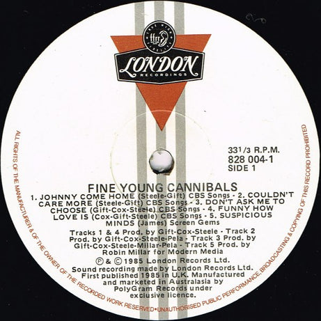 Fine Young Cannibals : Fine Young Cannibals (LP, Album)