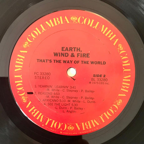 Earth, Wind & Fire : That's The Way Of The World (LP, Album, Pit)