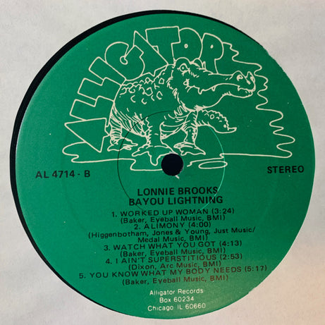 Lonnie Brooks : Bayou Lightning (LP, Album)