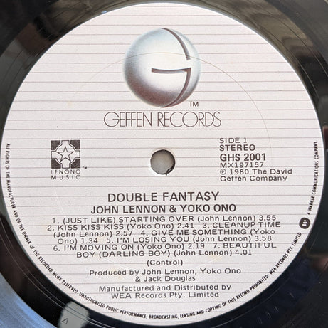 John Lennon & Yoko Ono : Double Fantasy (LP, Album)
