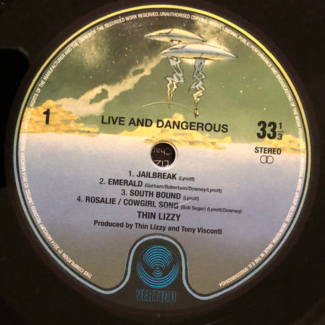 Thin Lizzy : Live And Dangerous (2xLP, Album, RE)