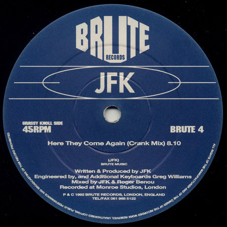 JFK : Here They Come Again (12")