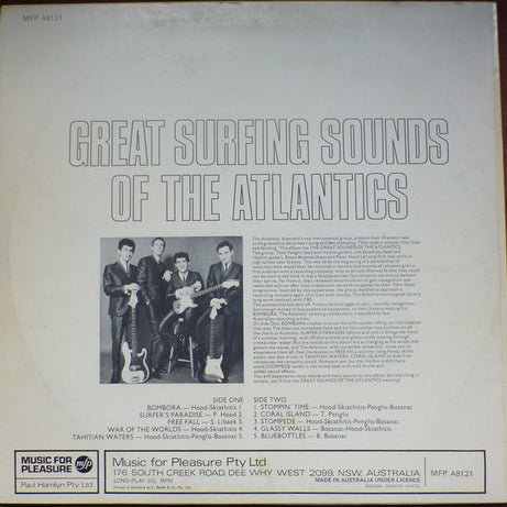 The Atlantics : Great Surfing Sounds Of The Atlantics (LP, Comp)