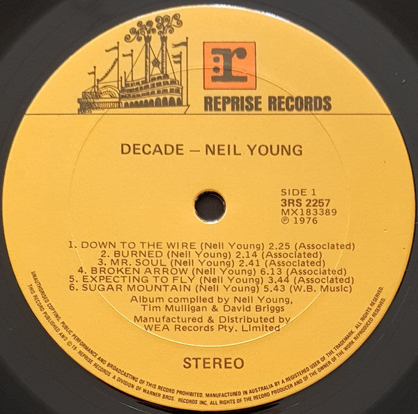 Neil Young : Decade (3xLP, Comp)