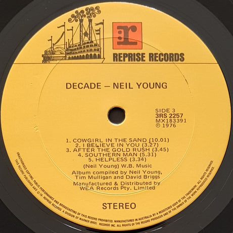 Neil Young : Decade (3xLP, Comp)