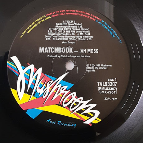 Ian Moss : Matchbook (LP, Album, Gat)