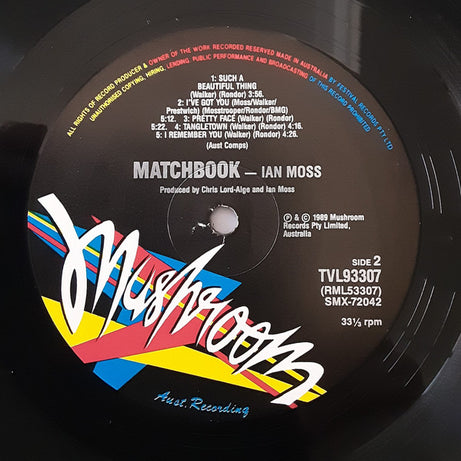 Ian Moss : Matchbook (LP, Album, Gat)