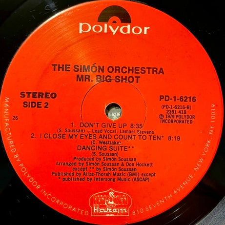 The Simon Orchestra : Mr. Big Shot (LP, Album, 26 )