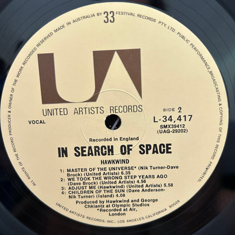 Hawkwind : X In Search Of Space (LP, Album)