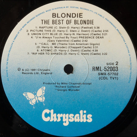 Blondie : The Best Of Blondie (LP, Comp)
