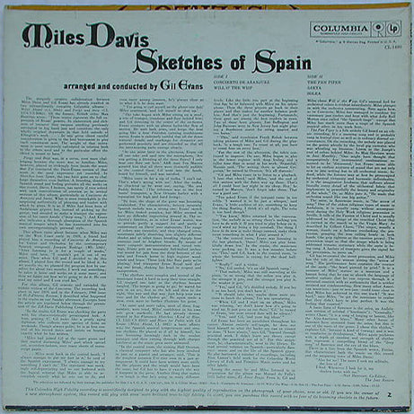 Miles Davis : Sketches Of Spain (LP, Album, Mono)