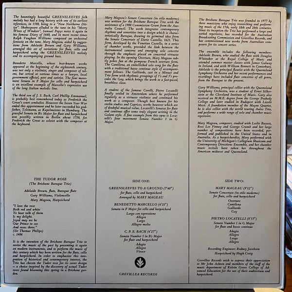 The Brisbane Baroque Trio : The Brisbane Baroque Trio (LP)