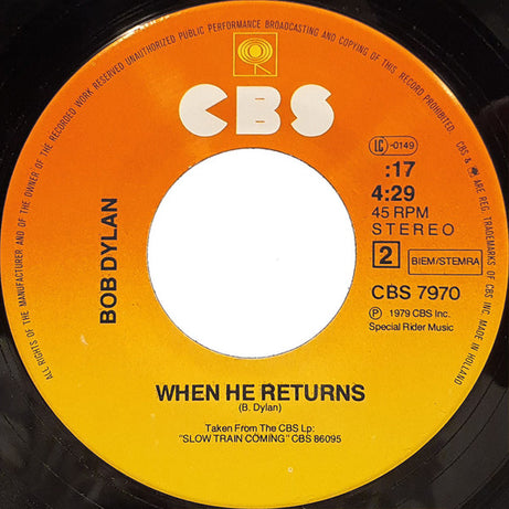 Bob Dylan : Man Gave Names To All The Animals (7", Single)