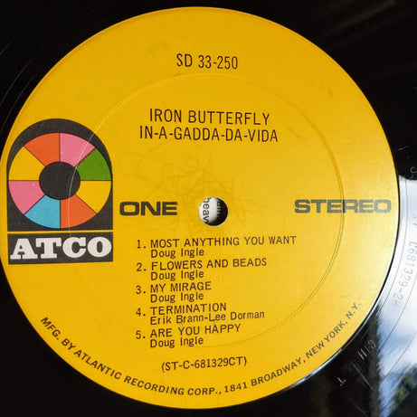 Iron Butterfly : In-A-Gadda-Da-Vida (LP, Album, RP, CTH)