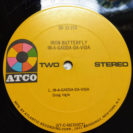 Iron Butterfly : In-A-Gadda-Da-Vida (LP, Album, RP, CTH)
