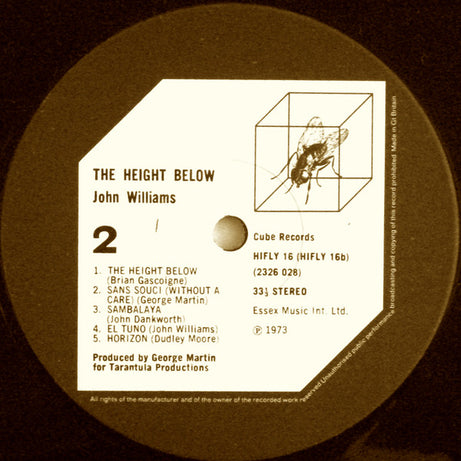 John Williams (7) : The Height Below (LP, Album)