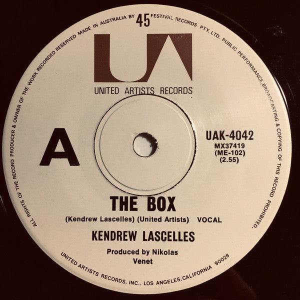 Kendrew Lascelles : The Box (7", Single)