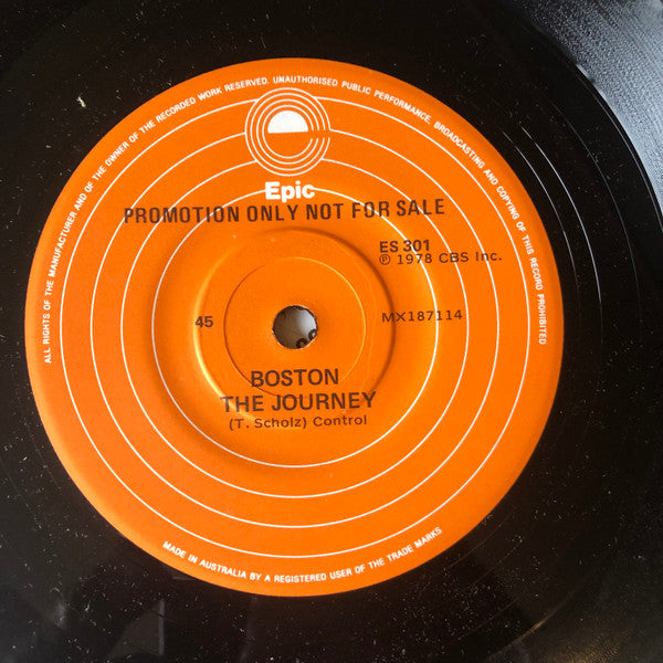 Boston : Don't Look Back (7", Single, Promo)