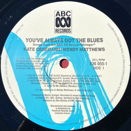 Kate Ceberano / Wendy Matthews : You've Always Got The Blues (LP, Album)