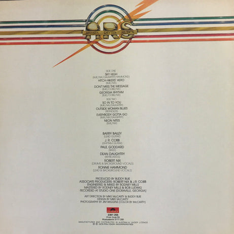 Atlanta Rhythm Section : A Rock And Roll Alternative (LP, Album)