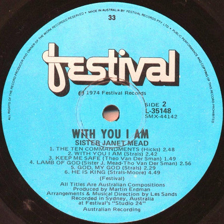 Sister Janet Mead : With You I Am (LP, Album)